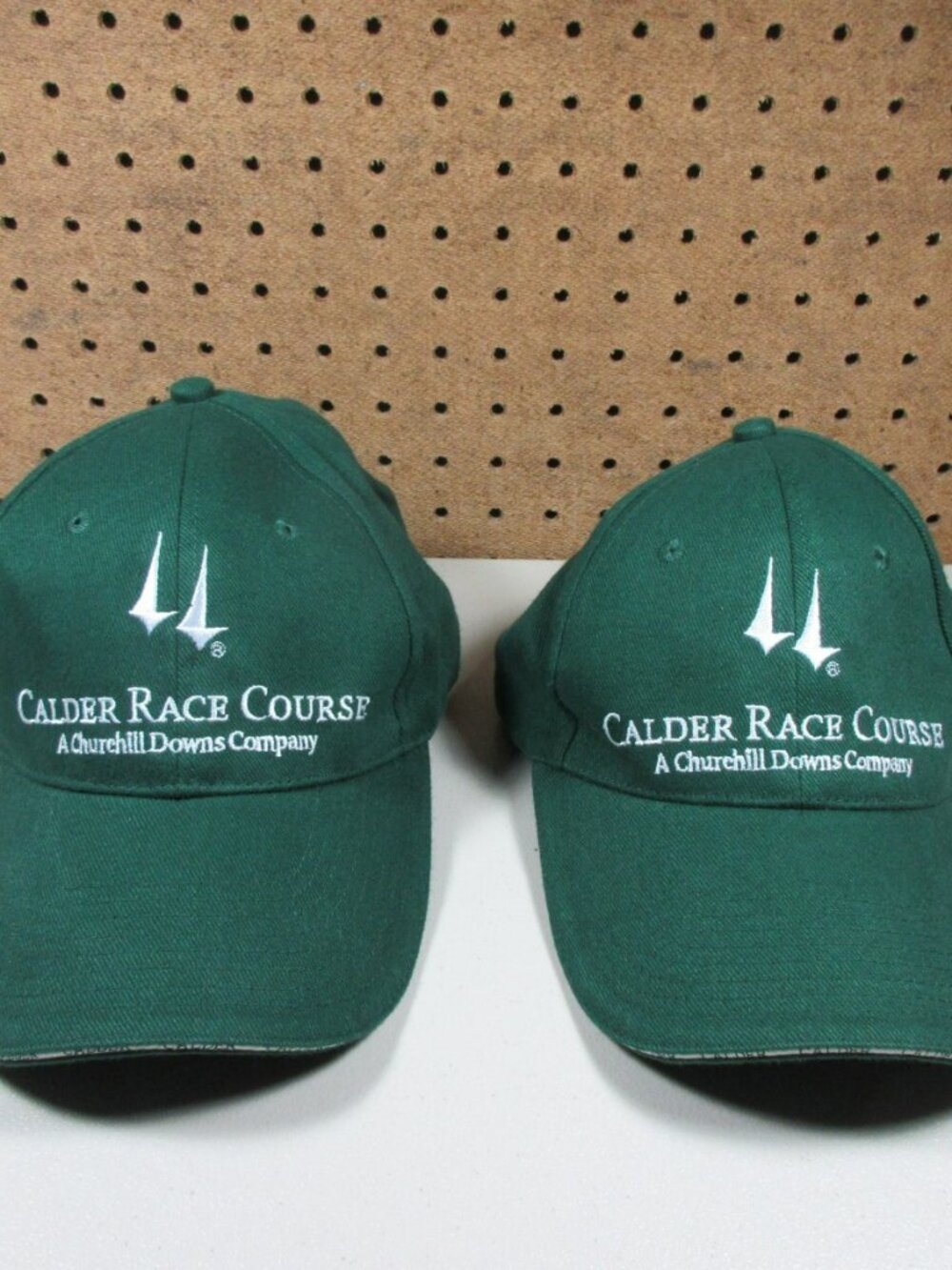 BULLET LINE men green Calder Churchill Downs Equestrian horse racing hat lot (2)